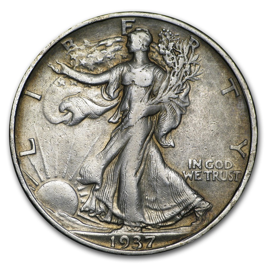 1937-S Walking Liberty Half Dollar AU
