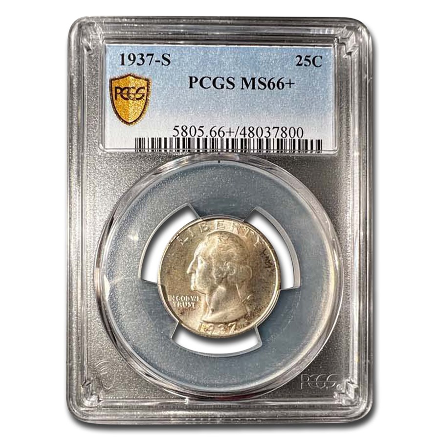 1937-S Washington Quarter MS-66+ PCGS