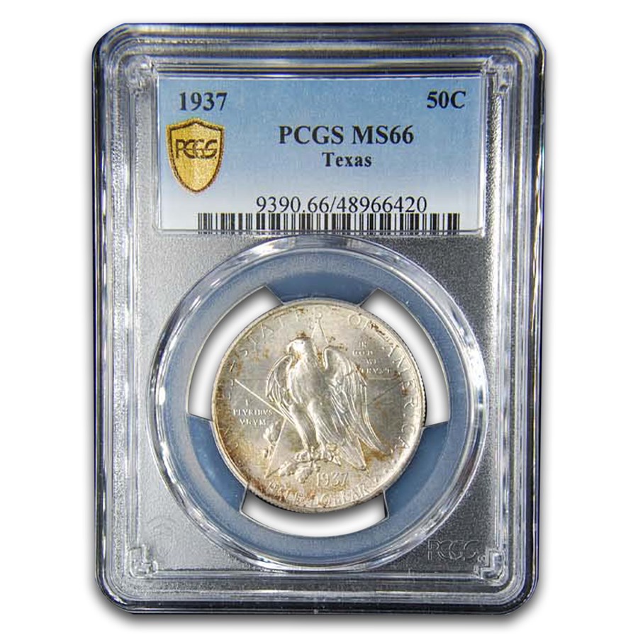 1937 Texas Centennial Commemorative Half Dollar MS-66 PCGS