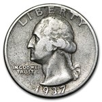 1937 Washington Quarter VF