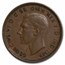 1938-1939 Australia Bronze 1/2 Penny George VI Avg Circ