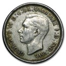 1938-1944 Australia Silver Shillings George VI Avg Circ