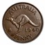 1938-1948 Australia Bronze Penny George VI Avg Circ