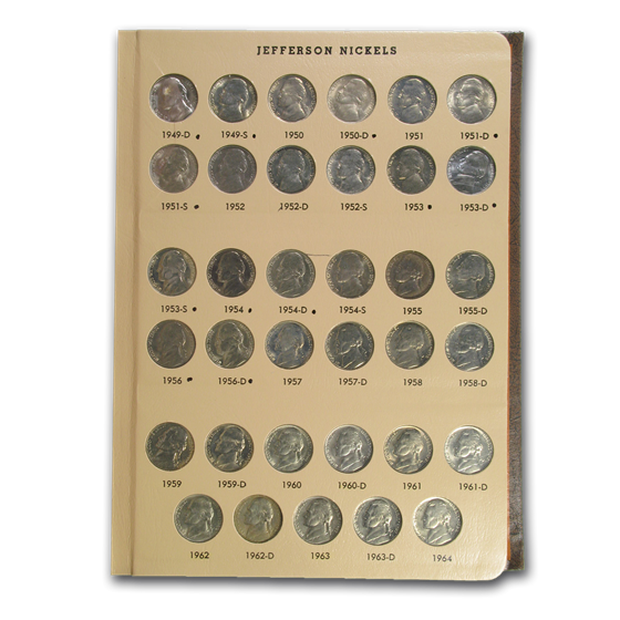 1938-2001 Jefferson Nickel BU/Proof Set (Dansco Album) Coin For Sale ...