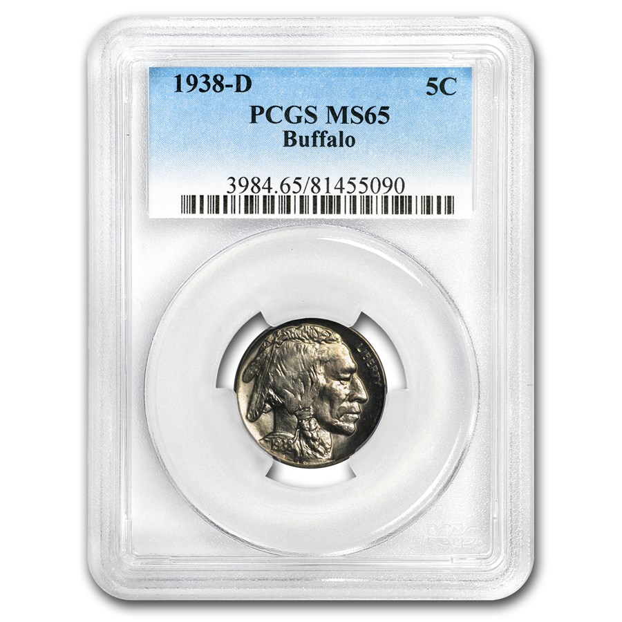 1938-D Buffalo Nickel MS-65 PCGS