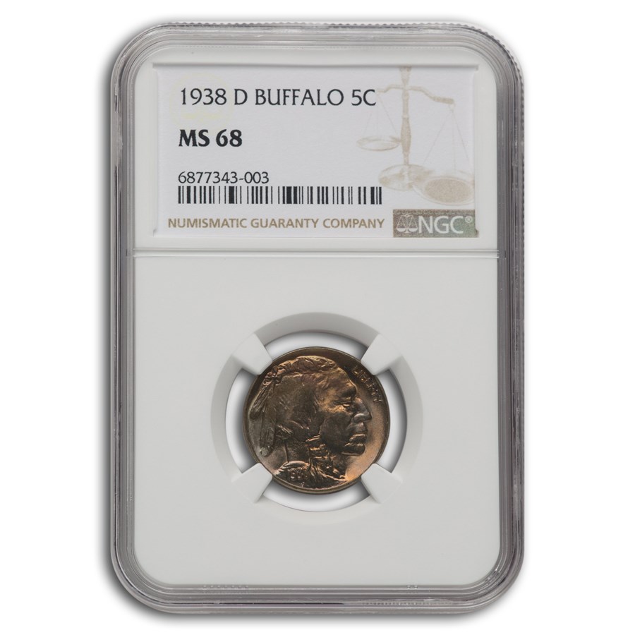 1938-D Buffalo Nickel MS-68 NGC