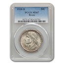 1938-D Daniel Boone Half Dollar Commem MS-67 PCGS