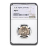 1938-D Jefferson Nickel MS-68 NGC