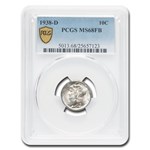 1938-D Mercury Dime MS-68 PCGS (FB)