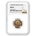 1938-D/S Buffalo Nickel MS-65 NGC (Beautifully Toned)