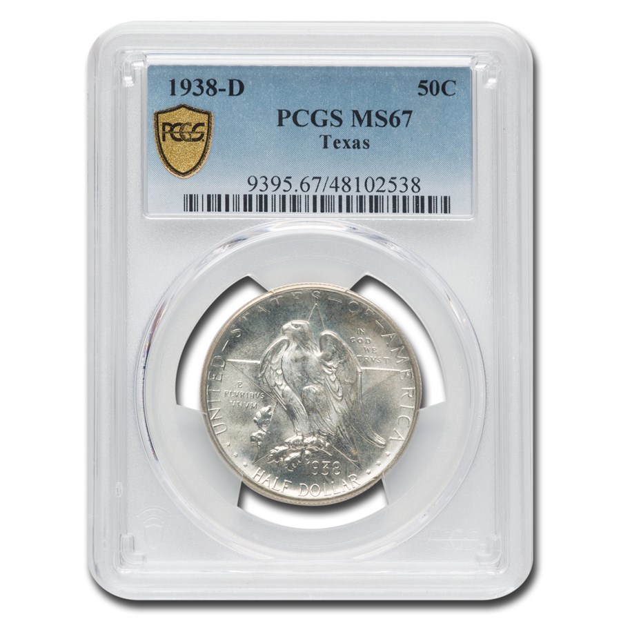 Buy 1938-D Texas Centennial Half Dollar Commem MS-67 PCGS | APMEX