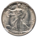 1938-D Walking Liberty Half Dollar MS-63 NGC