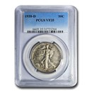 1938-D Walking Liberty Half Dollar VF-35 PCGS