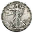 1938-D Walking Liberty Half Dollar XF