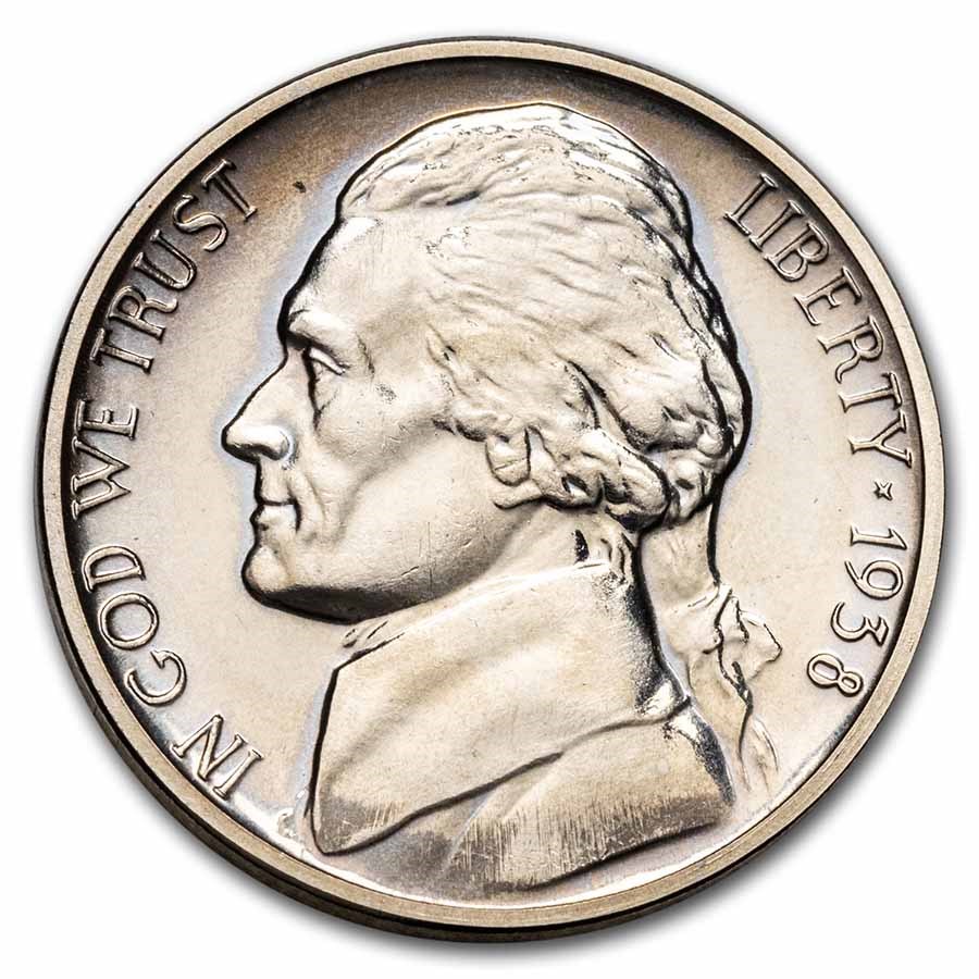 1938 Jefferson Nickel Proof