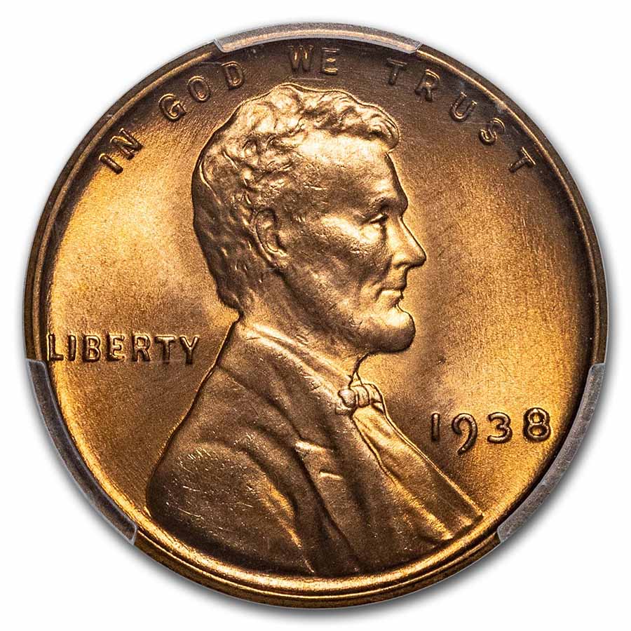 1938 (None) Phil Lincoln Wheat Penny Value | RD - APMEX