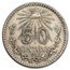 1938-M Mexico Silver 50 Centavos Cap & Rays AU