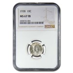 1938 Mercury Dime MS-67 NGC (FB)