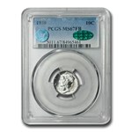 1938 Mercury Dime MS-67 PCGS CAC (FB)