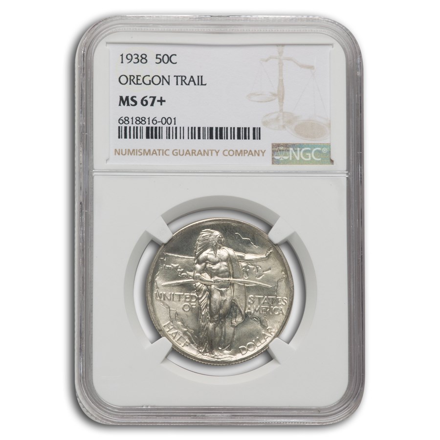 1938 Oregon Trail Commemorative Half Dollar MS-67+ NGC