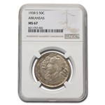 1938-S Arkansas Centennial Commemorative Half Dollar MS-67 NGC