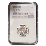 1938-S Mercury Dime MS-65 NGC (FB)