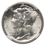 1938-S Mercury Dime MS-67 NGC (FB)