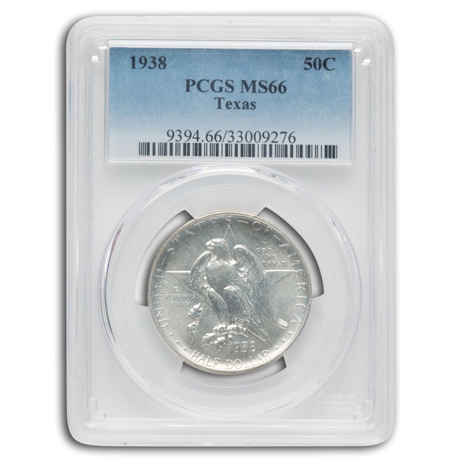 1938 Texas Independence Centennial Half Dollar MS-66 PCGS