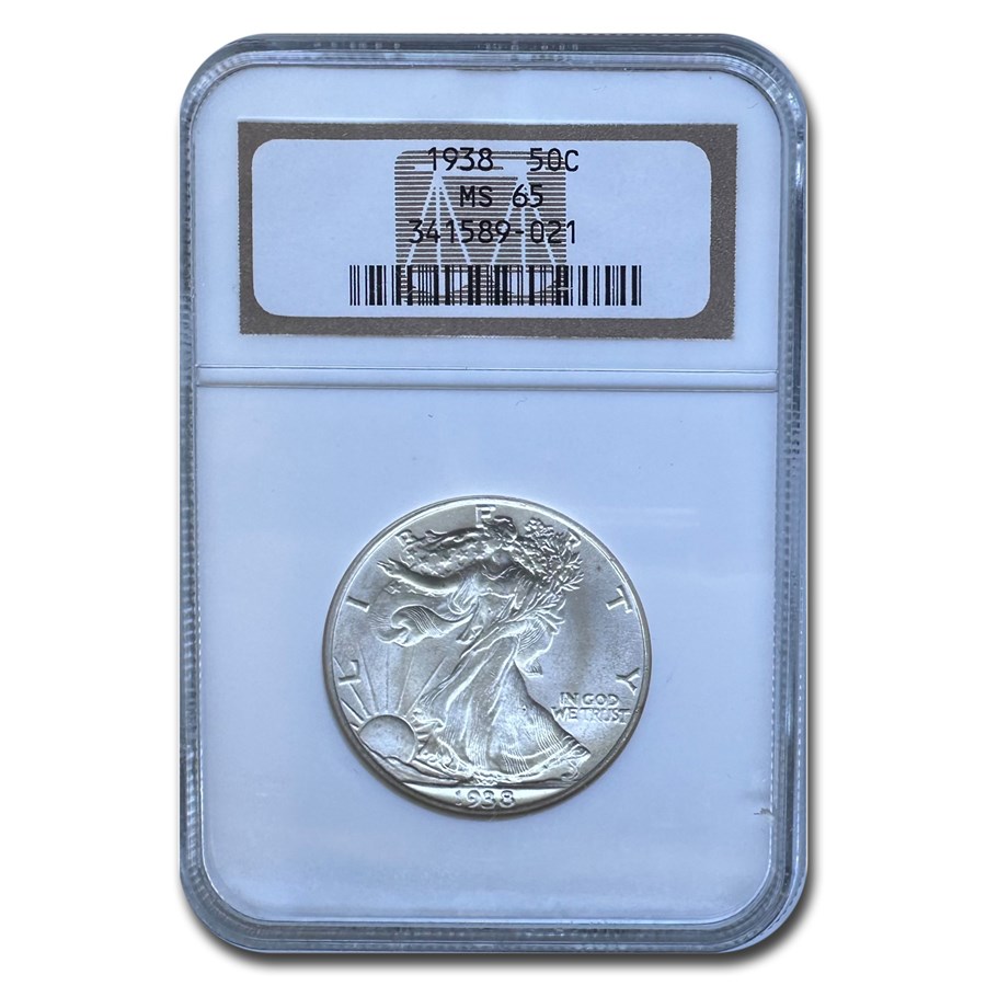 1938 Walking Liberty Half Dollar MS-65 NGC