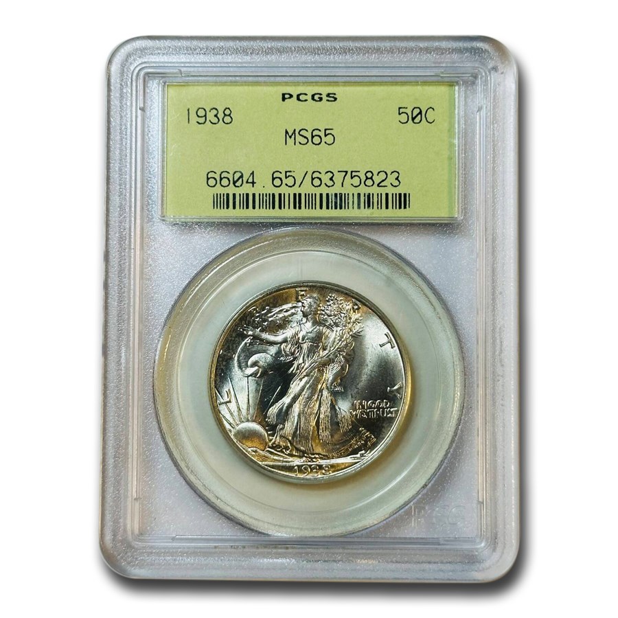 1938 Walking Liberty Half Dollar MS-65 PCGS