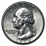 1938 Washington Quarter BU