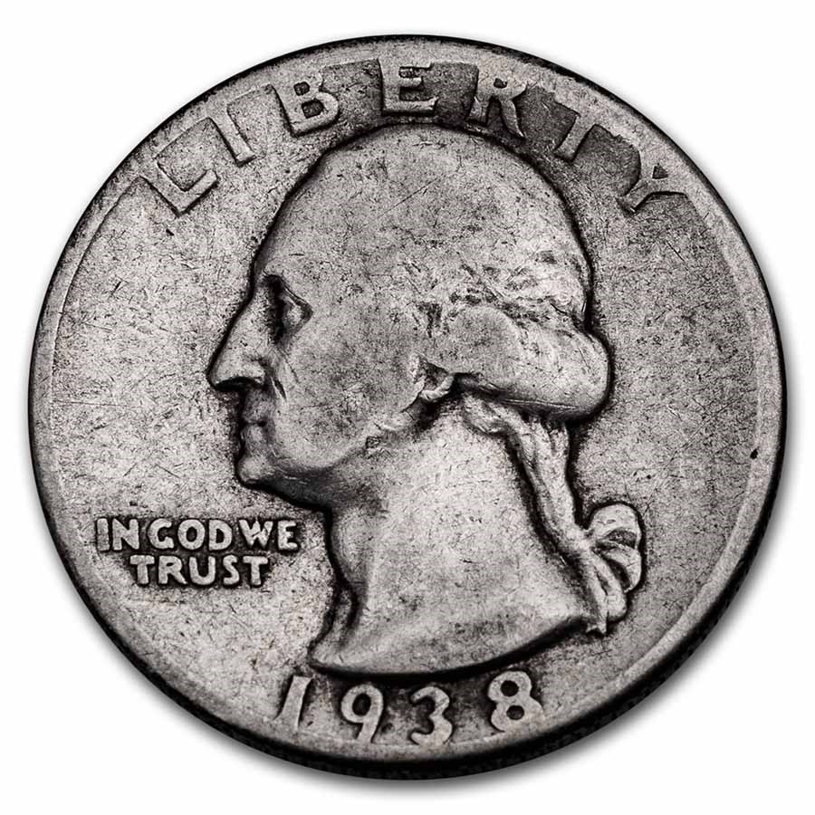 1938 Washington Quarter Good/Fine