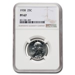 1938 Washington Quarter PF-67 NGC