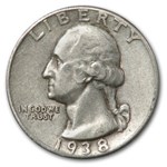 1938 Washington Quarter XF