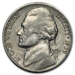 1939-D Jefferson Nickel AU