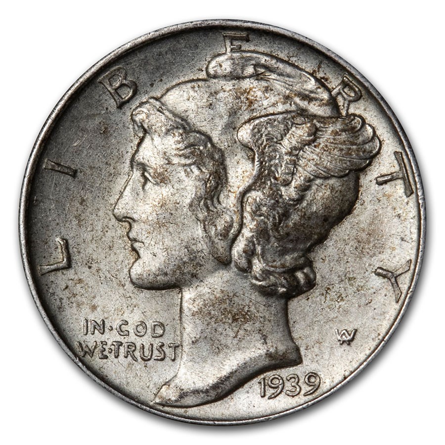 1939-D Mercury Dime AU