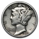 1939-D Mercury Dime Fine/VF