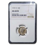 1939-D Mercury Dime MS-68 NGC (FB)