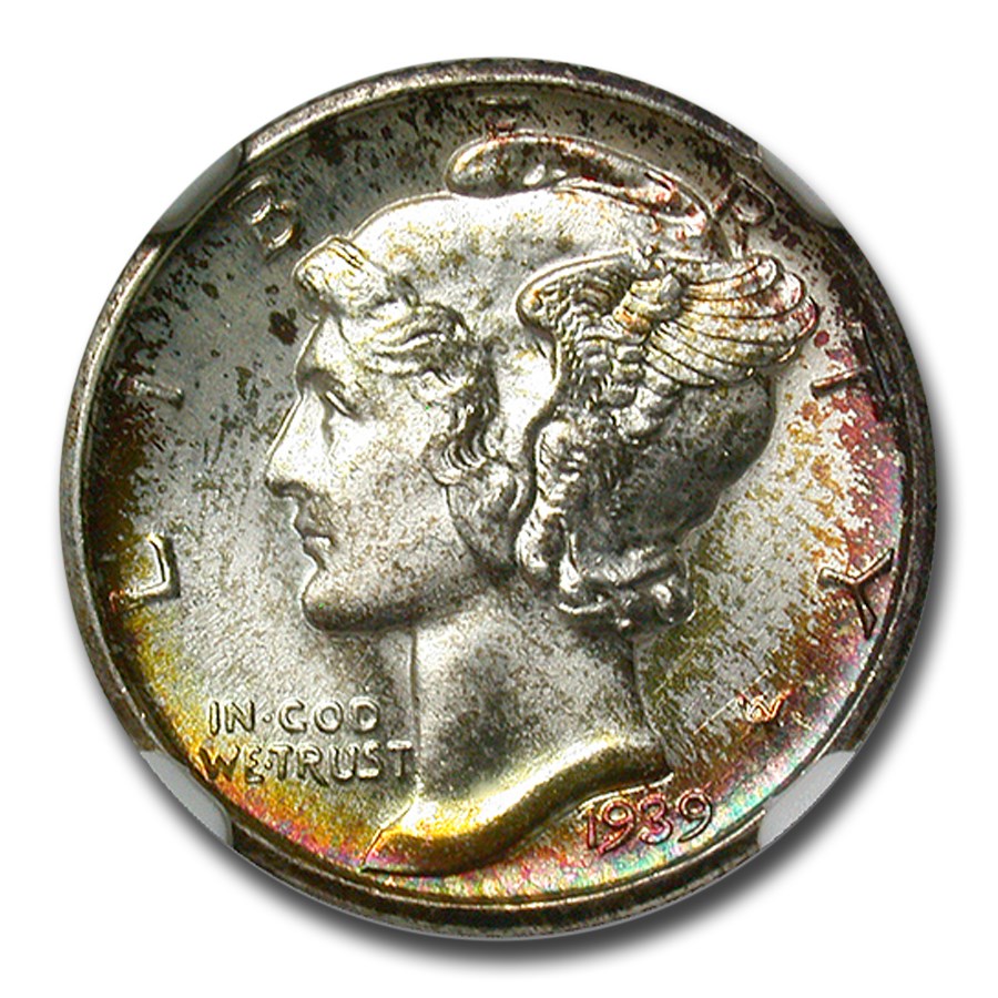 1939-D Mercury Dime MS-68 NGC