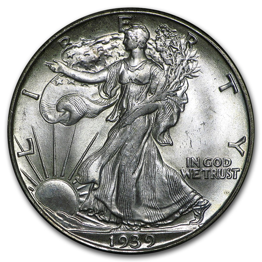 1939-D Walking Liberty Half Dollar BU