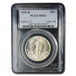 1939-D Walking Liberty Half Dollar MS-66 PCGS