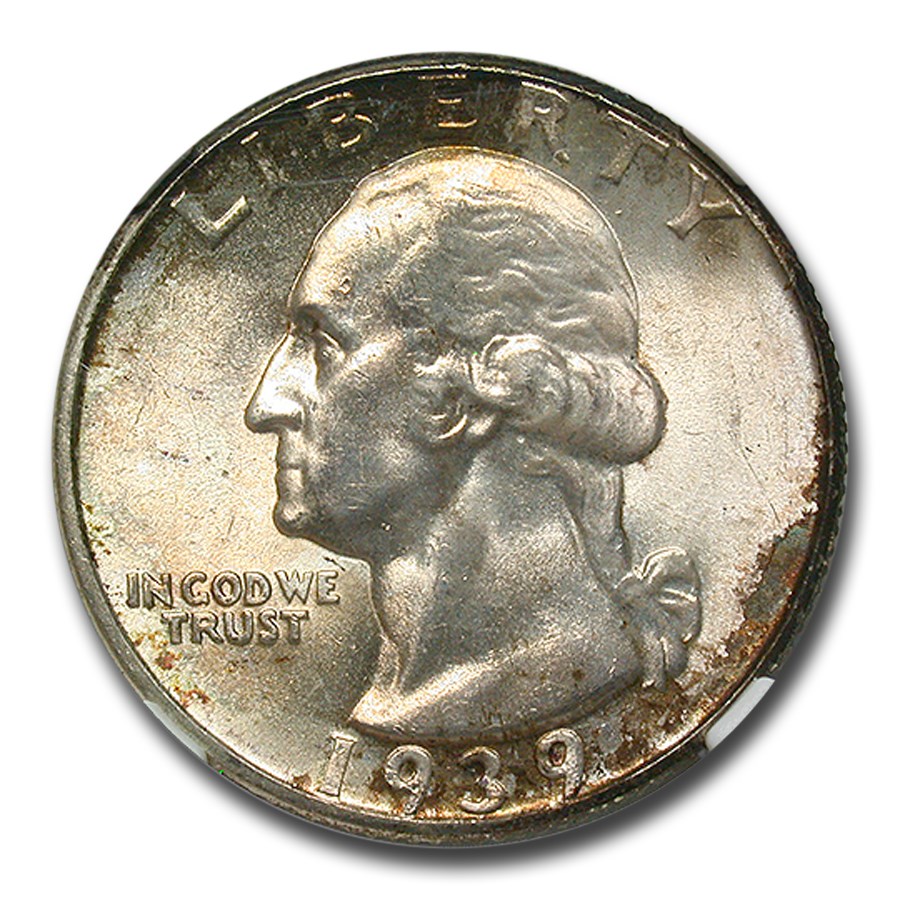 1939-D Washington Quarter MS-67 NGC