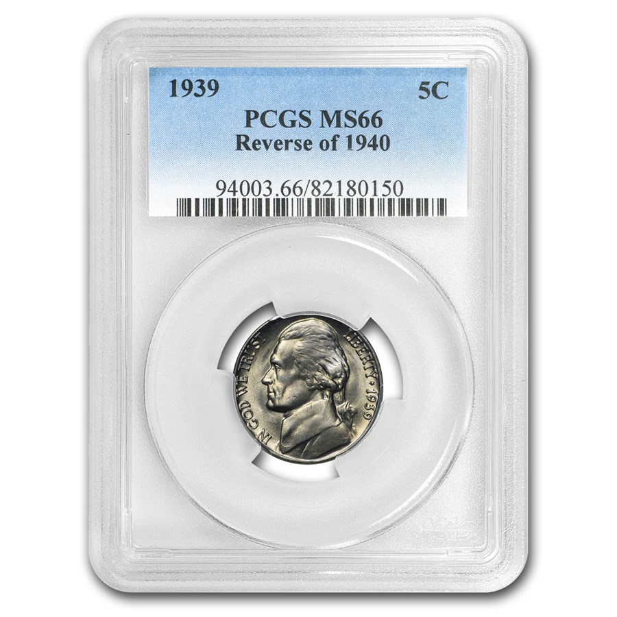 Buy 1939 Jefferson Nickel Rev of '40 MS-66 PCGS | APMEX