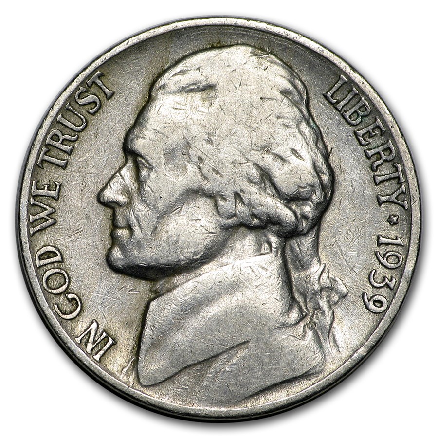 1939-S Jefferson Nickel Avg Circ