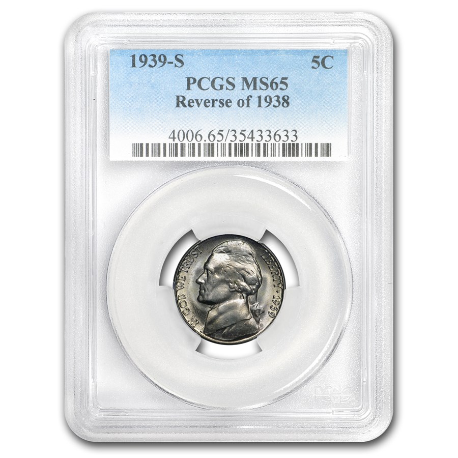 Buy 1939-S Jefferson Nickel Rev of '38 MS-65 PCGS | APMEX