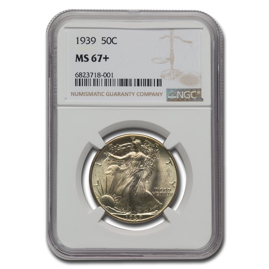 1939 Walking Liberty Half Dollar MS-67+ NGC