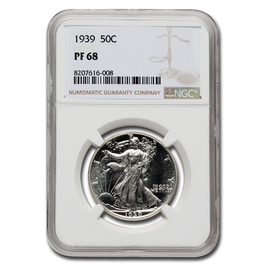 1939 Walking Liberty Half Dollar PF-68 NGC