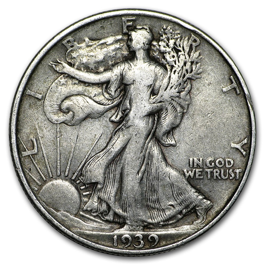 1939 Walking Liberty Half Dollar VG/VF