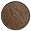 1940-1947 New Zealand Bronze 1 Penny Tui Bird George VI Avg Circ