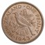 1940-1947 New Zealand Bronze 1 Penny Tui Bird George VI BU Brown